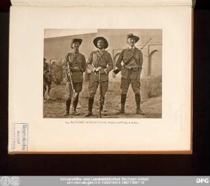 243. Der Verfasser mit seinen Getreuen, Wagner und Voigt, in Kabul.