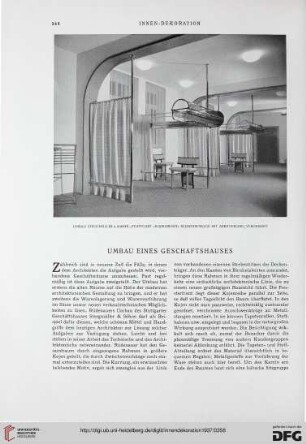 48: Umbau eines Geschäftshauses