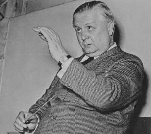 Der Dirigent Fritz Busch bei der Probe, aus: Fritz Busch: Der Dirigent, Atlantis-Musikbücher, Zürich 1961