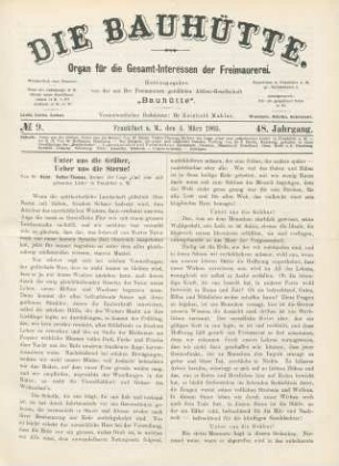 No. 9. Frankfurt a. M., den 4. März 1905. 48. Jahrgang.