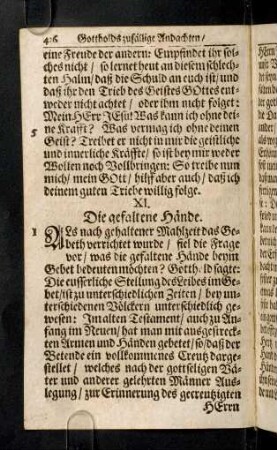 436-447, XI. Die gefaltete Hände - XIV. Das Vorgehen