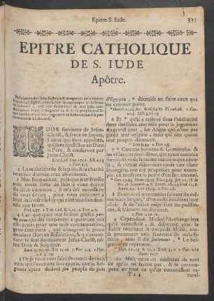 Epitre Catholique De S. Jude Apôtre