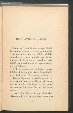 El clavel del aire