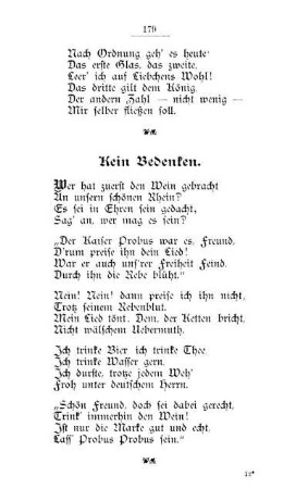 Kein Bedenken