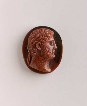 Kameo mit römischem Kaiser (Hadrian?), 17. Jh.
