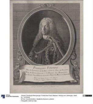 Porträt des Franz Stephan, Herzog von Lothringen