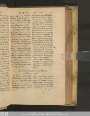 Non esse corpus sensibile Infinitum, Cap. VII.
