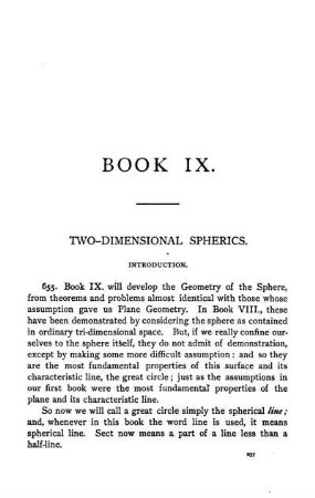 Book IX. Two-Dimensional Spherics.