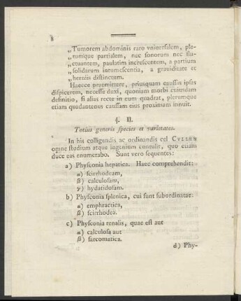 §. II. Totius generis species et varietates