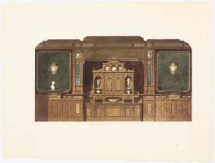 Wandgestaltung mit Büffet: Ansicht