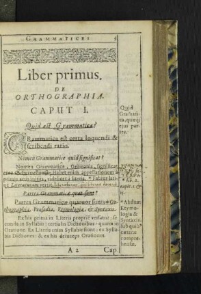 Liber primus. De Orthographia.