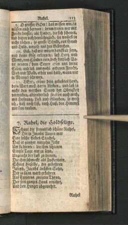 7. Rahel, die Holdselige.