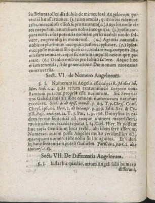 Sect. VII. De Differentia Angelorum.