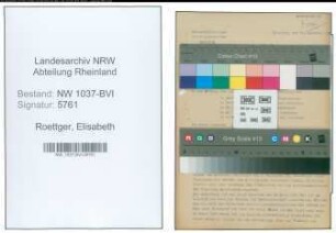 Entnazifizierung Elisabeth Roettger , geb. 23.09.1896 (Lehrerin)