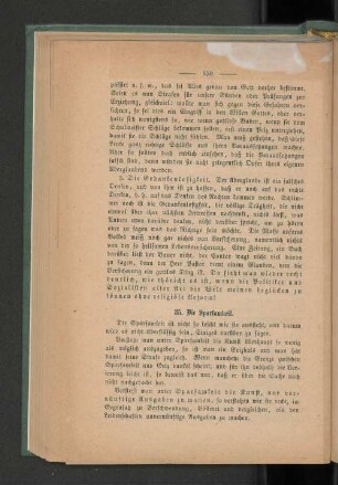 35. Die Sparsamkeit.