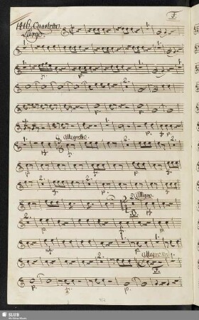 1416. Quartetto: Ah Dorina vezzosa / Sarti, G.