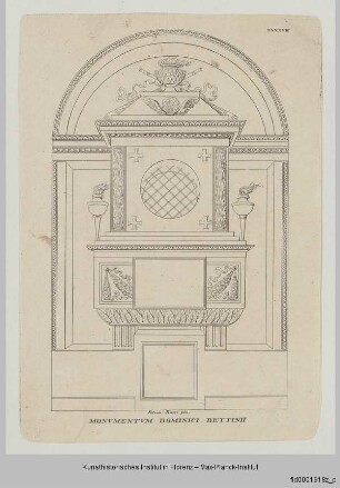 Grabmäler der Certosa von Bologna : Grabmal für Domenico Bettini