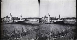 Paris. Weltausstellung 1900. Pont Alexandre III und Petit Palais, vom linken Seineufer gesehen