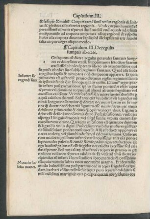 Capitulum. III. De regulis sumptis ab etate.