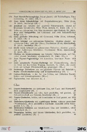 Glas (Nr. 641-648)