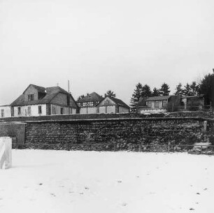 Ehem. Grube 'Erhaltung', Maschinenhaus und Terrassenmauern; Weilburg, Grube Erhaltung 1