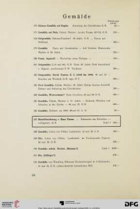 Gemälde (Nr. 276-299)