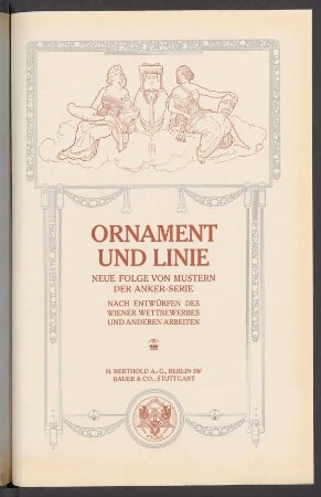 Ornament und Linie : neue Folge von Mustern der Anker-Serie : nach Entwürfen des Wiener Wettbewerbes und anderen Arbeiten