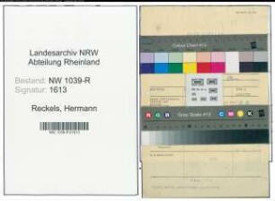 Entnazifizierung Hermann Reckels , geb. 14.09.1894 (Lehrer)