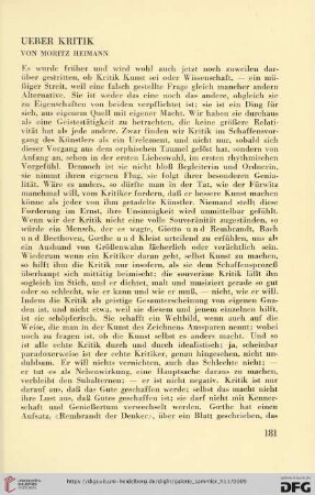 2: Ueber Kritik