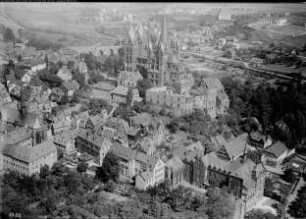 Limburg a.d. Lahn, Dom mit Altstadt von Südosten