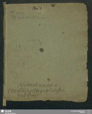 25,3: Ausrechnungen Oberschlächtiges Wasserrad betr. - XVII 300 8. (25,3)