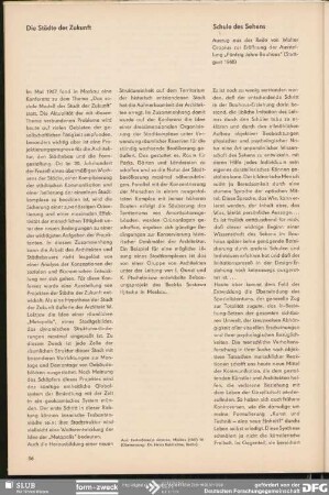 Schule des Sehens Auszüge aus der Rede zu Fünfzig Jahre Bauhaus : Aspekte