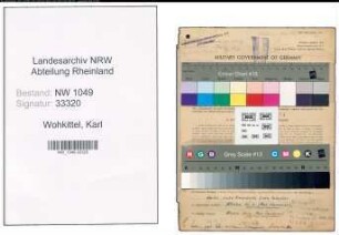 Entnazifizierung Karl Wohkittel , geb. 07.09.1907 (Maurer)