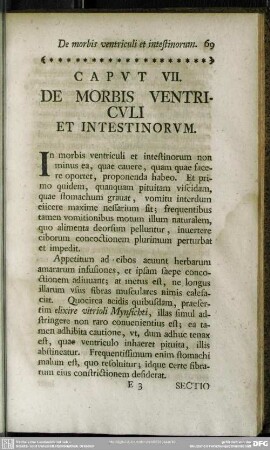 Caput VII. De Morbis Ventriculi Et Intestinorum