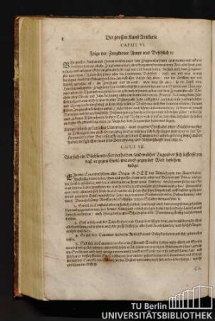 Caput VI. Folgt der Zeugdiener Ampt und Befehlich.