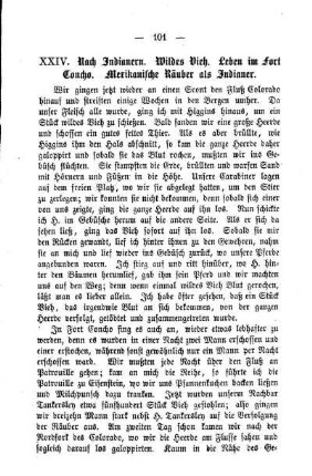 Nach Indianern. Wildes Vieh. Leben im Fort Concho. Mexikanische Räuber als Indianer