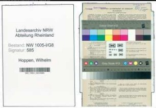 Entnazifizierung Wilhelm Hoppen , geb. 06.04.1909 (Postschaffner)