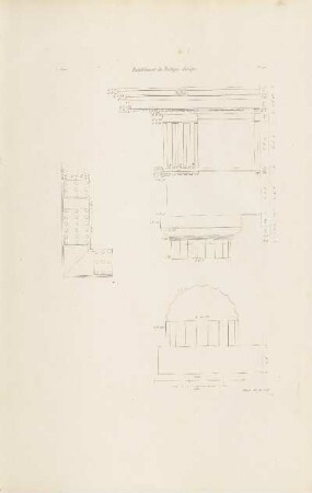 Abb.: Pl. 92 Entablement du Portique dorique.