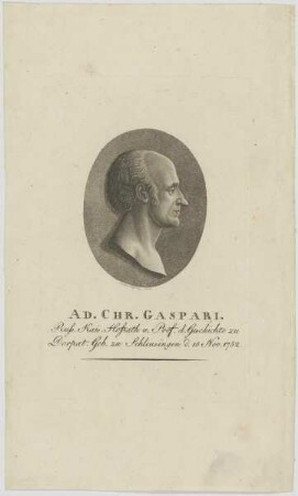 Bildnis des Ad. Chr. Gaspari