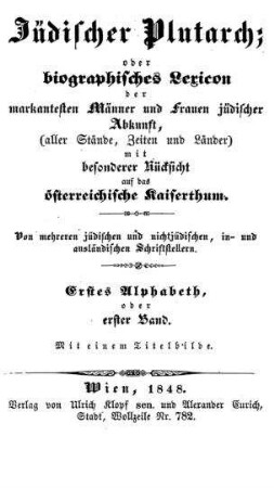 In: Jüdischer Plutarch ; Band 1