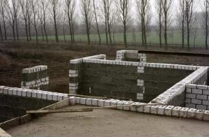 Baustelle eines Bungalows