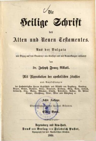 Die Heilige Schrift des Alten und Neuen Testamentes, 3