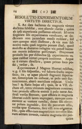 14-25, Resolutio Experimentorum Virtutis Directivae.