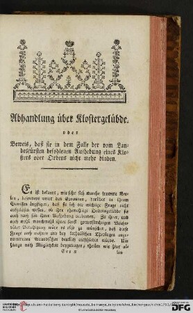 Zweyter Jahrgang. Sechstes Stück