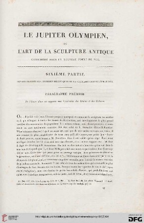 Sixième partie: Démonstration des procédés mécaniques de la statuaire chryséléphantine