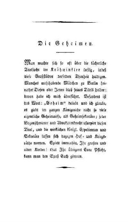 Die Geheimen