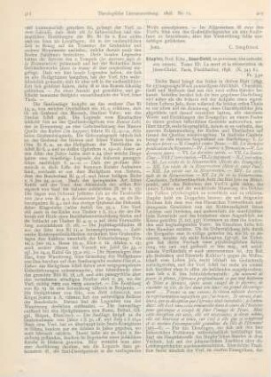 412-414 [Rezension] Stapfer, Edmund, Jésus-Christ, sa personne, son autorité, son oeuvre. Tome III: La mort et la résurrection de Jésus-Christ