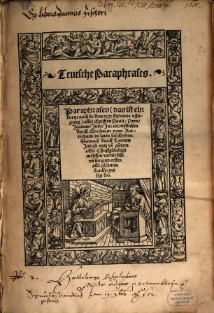 Teutsche Paraphrases : Paraphrases ... aller Episteln Pauli ...