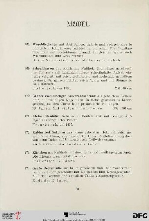 Möbel (Nr. 468-491)