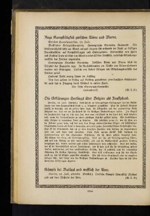 Kämpfe bei Bailleul und westlich der Avre.
